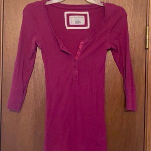 Aeropostale Stretch 3/4 Long Sleeve Top